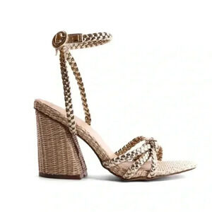 ShuShop Braided Tan Sandals